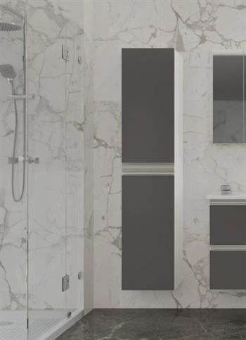 Orka Terme 35 cm Parlak Gri Banyo Boy Çamaşır Dolabı