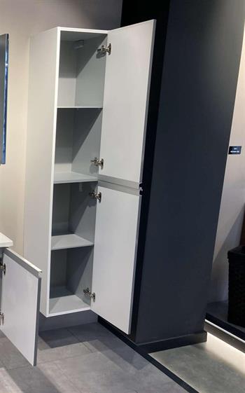 Orka Terme 35 cm Parlak Siyah Banyo Boy Çamaşır Dolabı