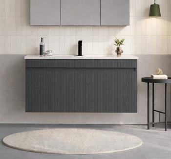 Orka Tivoli 100 cm Mat Antrasit Banyo Dolabı Alt Modül ve Lavabo , 5008671