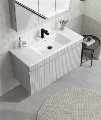 Orka Tivoli 100 cm Mat Kaşmir Banyo Dolabı Alt Modül ve Lavabo , 5008673