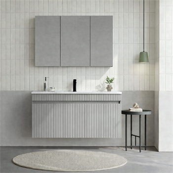 Orka Tivoli 100 cm Mat Kaşmir Banyo Dolabı Takımı (Dolaplı Ayna), 5008698