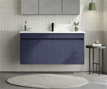 Orka Tivoli 100 cm Mat Lacivert Banyo Dolabı Alt Modül ve Lavabo , 5008674