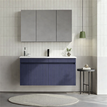 Orka Tivoli 100 cm Mat Lacivert Banyo Dolabı Takımı (Dolaplı) , 5008699