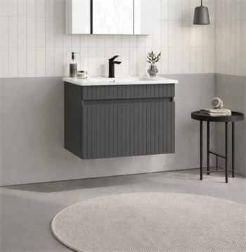 Orka Tivoli 65 cm Mat Antrasit Banyo Dolabı Alt Modül ve Lavabo , 5008663