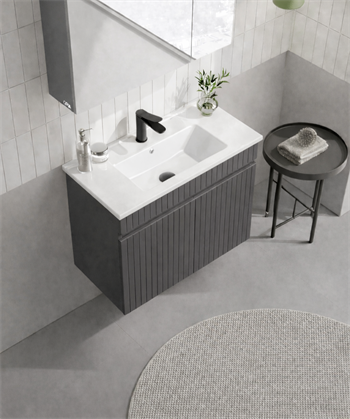 Orka Tivoli 65 cm Mat Antrasit Banyo Dolabı Alt Modül ve Lavabo , 5008663