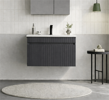 Orka Tivoli 65 cm Mat Antrasit Banyo Dolabı Alt Modül ve Lavabo , 5008663