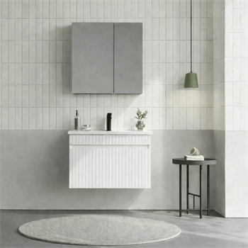 Orka Tivoli 65 cm Mat Beyaz Banyo Dolabı Takımı (Dolaplı Ayna), 5008689
