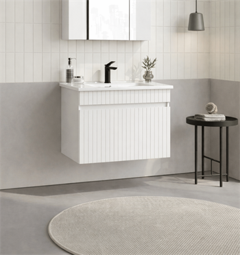 Orka Tivoli 65 cm Mat Beyaz Banyo Dolabı Alt Modül ve Lavabo , 5008664