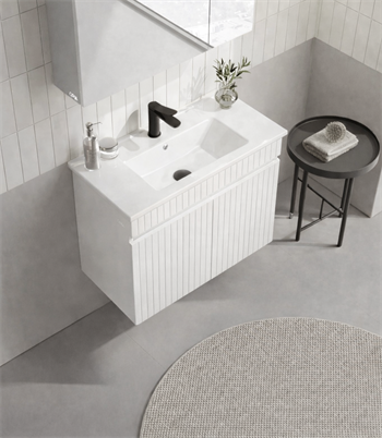 Orka Tivoli 65 cm Mat Beyaz Banyo Dolabı Alt Modül ve Lavabo , 5008664