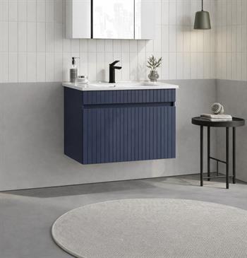 Orka Tivoli 65 cm Mat Lacivert Banyo Dolabı Alt Modül ve Lavabo , 5008666