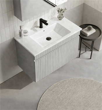 Orka Tivoli 85 cm Mat Kaşmir Banyo Dolabı Alt Modül ve Lavabo , 5008669