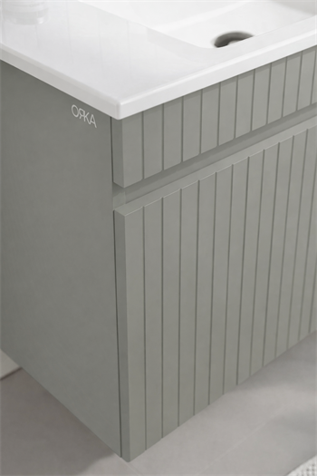 Orka Tivoli 85 cm Mat Kaşmir Banyo Dolabı Takımı (Dolaplı Ayna), 5008694