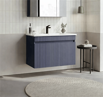 Orka Tivoli 85 cm Mat Lacivert Banyo Dolabı Alt Modül ve Lavabo , 5008670