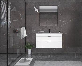 Orka Trio 100 cm Çekmeceli Beyaz Banyo Dolabı Takımı