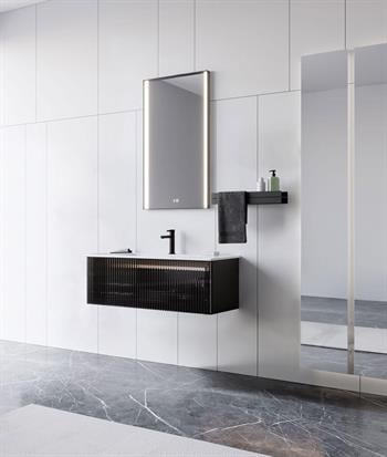 Orka Urban 120 cm Vizon Füme Banyo Dolabı Alt Modül ve Lavabo