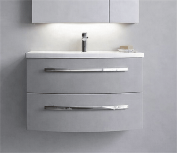 Orka Urla 70 cm Parlak Lake Gri Banyo Dolabı Alt Modül ve Lavabo, 5001842