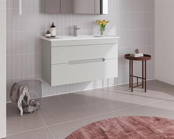 Orka Varna 100 cm Mat Lake Kaşmir Banyo Dolabı Alt Modül ve Lavabo , 5001872