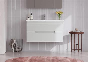 Orka Varna 100 cm Mat Lake Kaşmir Banyo Dolabı Alt Modül ve Lavabo , 5001872