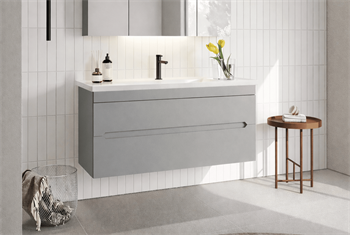 Orka Varna 120 cm Mat Lake Gri Banyo Dolabı Alt Modül ve Lavabo, 5001879