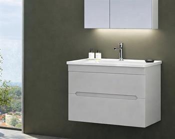 Orka Varna 80 cm Mat Lake Gri Banyo Dolabı Alt Modül ve Lavabo, 5002610