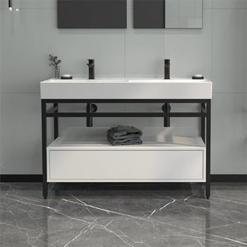 Orka Vegas 120 cm Beyaz Banyo Dolabı Alt Modül ve Lavabo