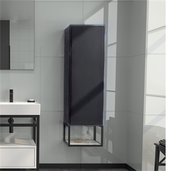 Orka Vegas 40 cm Antrasit Banyo Boy Çamaşır Dolabı