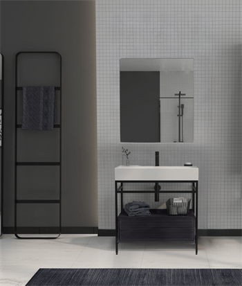 Orka Vegas 60 cm Antrasit Banyo Dolabı Takımı