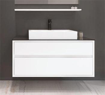 Orka Verona 100 cm, Beyaz Banyo Dolabı Alt Modül ve Lavabo