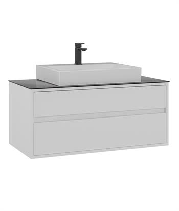 Orka Verona 100 cm, Beyaz Banyo Dolabı Alt Modül ve Lavabo