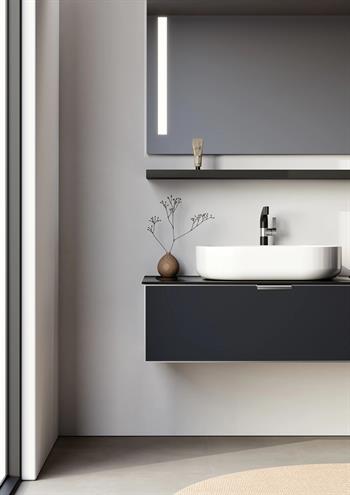 Orka Yalıköy, 90 cm, Beyaz Lavabo, Banyo Dolabı Takımı (Ledli Ayna), 5000861