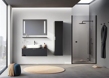 Orka Yalıköy, 90 cm, Beyaz Lavabo, Banyo Dolabı Takımı (Ledli Ayna), 5000861