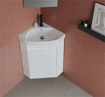 Orka Zag 45 cm, Mat Beyaz, Banyo Dolabı Alt Modül ve Lavabo, 5001886