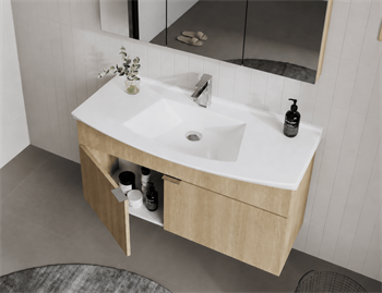 Orka Purus 100 cm, Budva, Banyo Dolabı Alt Modül Ve Lavabo, 5007991