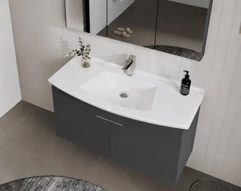 Orka Purus 100 cm, Mat Antrasit, Banyo Dolabı Alt Modül Ve Lavabo, 5007981