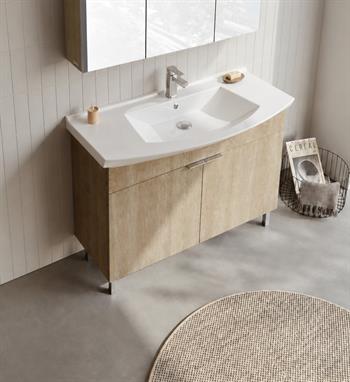 Orka Purus 100 cm, Budva, Banyo Dolabı Alt Modül Ve Lavabo, (Ayaklı), 5008451