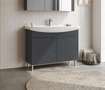 rka Purus 100 cm, Mat Antrasit, Banyo Dolabı Alt Modül Ve Lavabo, (Ayaklı), 5008452