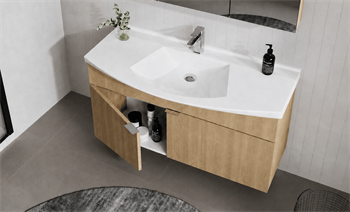 Orka Purus 100 cm ,Budva, Banyo Dolabı Takımı (Asma,Spotlu Ayna), 5007994