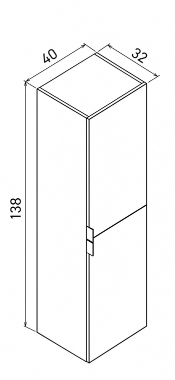 Orka Purus 40 cm Budva Boy Dolabı , 3010197