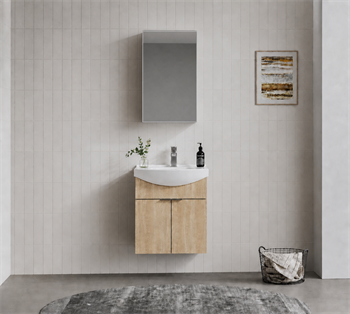 Orka Purus 55 cm ,Budva, Banyo Dolabı Takımı (Dolaplı Ayna), 5008333