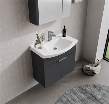 Orka Purus 65 cm, Mat Antrasit, Banyo Dolabı Alt Modül Ve Lavabo, 5007979
