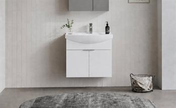 Orka Purus 65 cm, Parlak Beyaz, Banyo Dolabı Alt Modül Ve Lavabo, 5007969