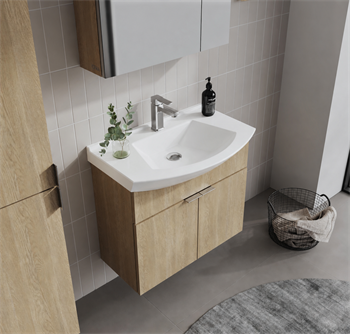 Orka Purus 65 cm ,Budva, Banyo Dolabı Takımı (Dolaplı Ayna), 5008337