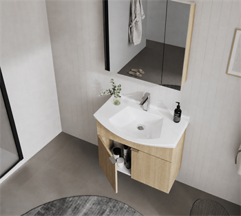 Orka Purus 65 cm ,Budva, Banyo Dolabı Takımı (Dolaplı Ayna), 5008337