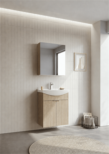 Orka Purus 65 cm ,Budva, Banyo Dolabı Takımı (Dolaplı Ayna), 5008337