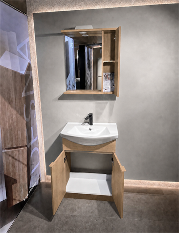 Orka Purus 65 cm ,Budva, Banyo Dolabı Takımı (Asma,Spotlu Ayna), 5007992