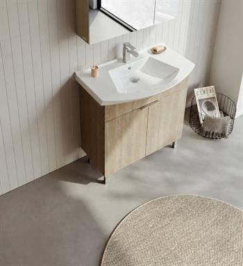 Orka Purus 80 cm, Budva, Banyo Dolabı Alt Modül Ve Lavabo, (Ayaklı), 5008449