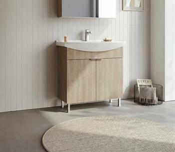 Orka Purus 80 cm, Budva, Banyo Dolabı Alt Modül Ve Lavabo, (Ayaklı), 5008449