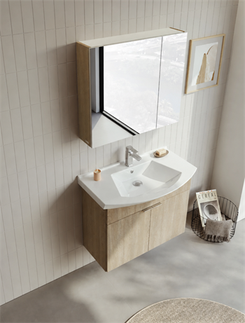 Orka Purus 80 cm ,Budva, Banyo Dolabı Takımı (Dolaplı Ayna), 5008342