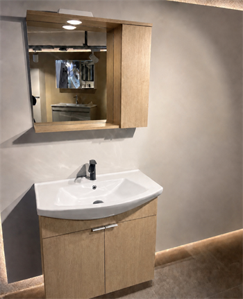 Orka Purus 80 cm ,Budva, Banyo Dolabı Takımı (Asma,Spotlu Ayna), 5007993