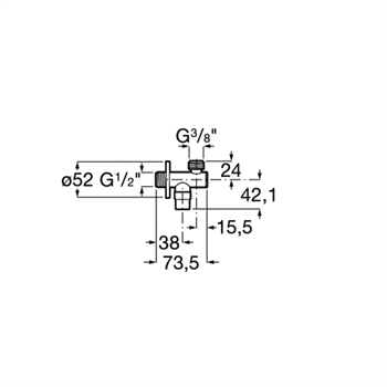 Roca  Ara Musluk, Aqua, Yuvarlak Filtreli, Krom 1/2 A525168300